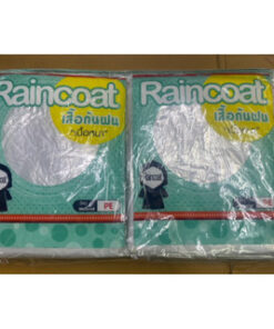 เสื้อกันฝนพกพา ฉลากไทย เนื้อหนาเหนียว 1โหล วัสดุ PE (สีใส)